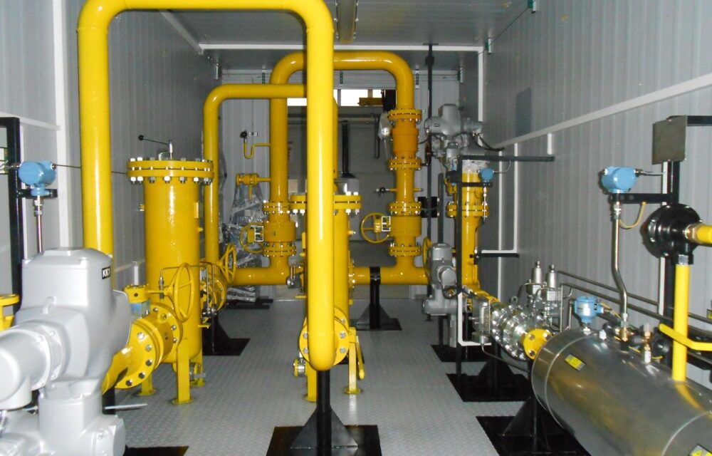 Complete delivery of the “container gas regulation station” to Ghana | HUTIRA green gas