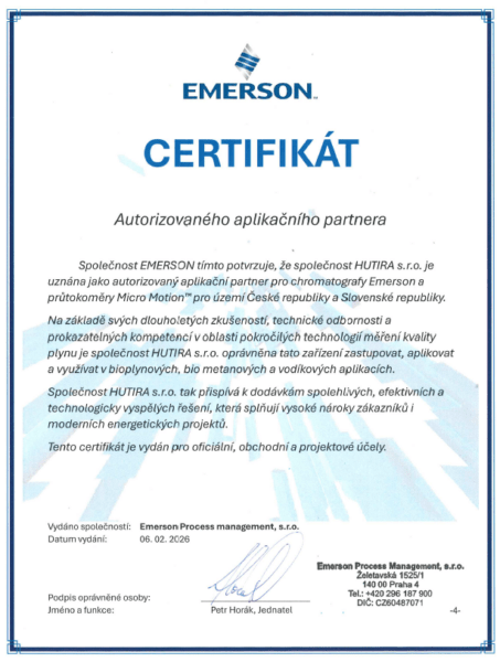 Stali jsme se autorizovaným aplikačním partnerem Emerson